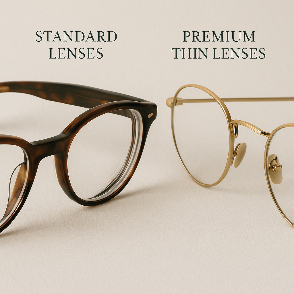 The Difference Between Standard and Premium Thin Lenses